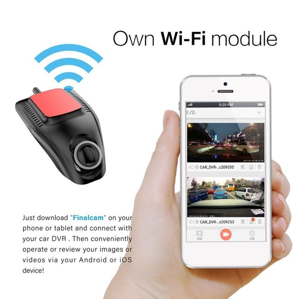 Full HD Dash Cam Car DVR Recorder With Wifi