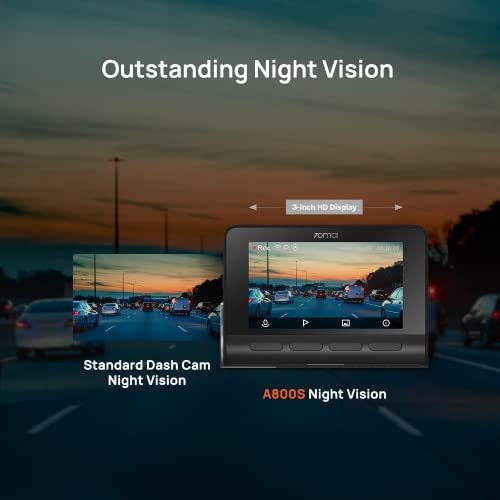 Dash Cam Car DVR 70mai A800S-1 4K 24H Support Parking Monitor Rear Or Internal Camera