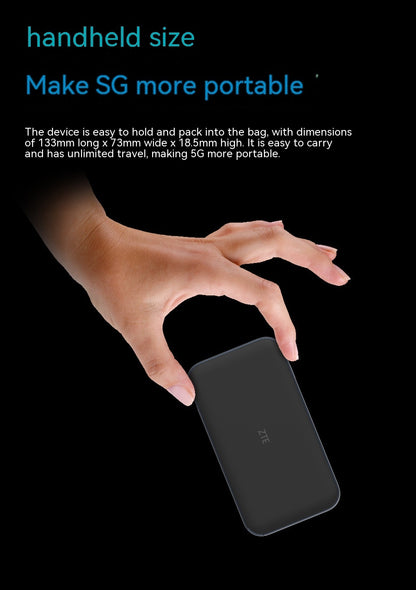 Compact and sleek 5G Portable WiFi6 Mobile Card Router for seamless on-the-go connectivity.