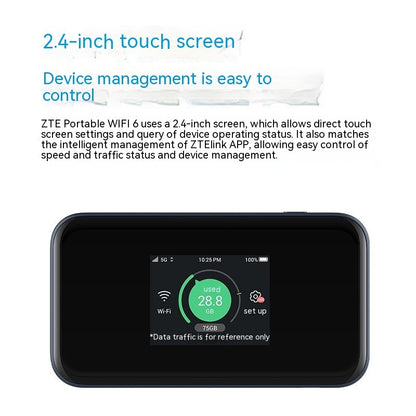 Compact and sleek 5G Portable WiFi6 Mobile Card Router for seamless on-the-go connectivity.