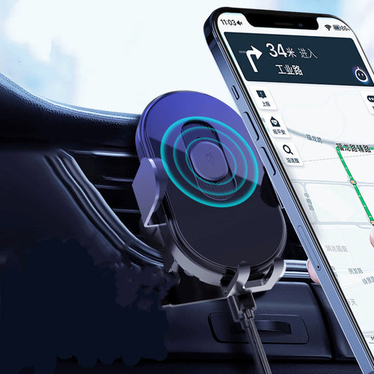 Black Wireless Fast Car Charger- Smart Technology 15W
