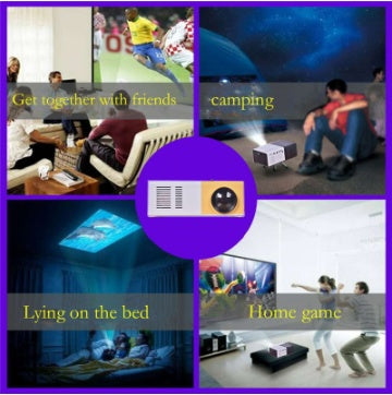 Portable 3D HD Home Theater Projector – YG300 Mini with HDMI & USB Input