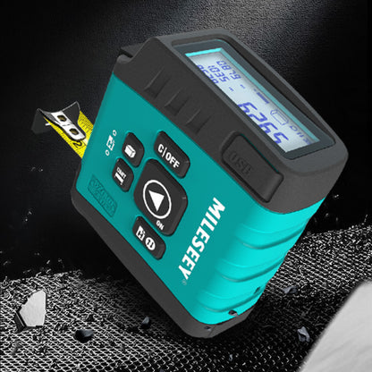 "KarmaSelo Smart Laser Tape Measure: 3-in-1 Rangefinder with Infrared Tech for Precision Measurements, Digital Display & Portable Design - Ideal for DIY Projects & Home Decor"