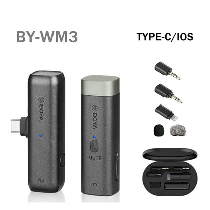 Little Bee Wireless Android & IPhone Interview Lapel Microphone