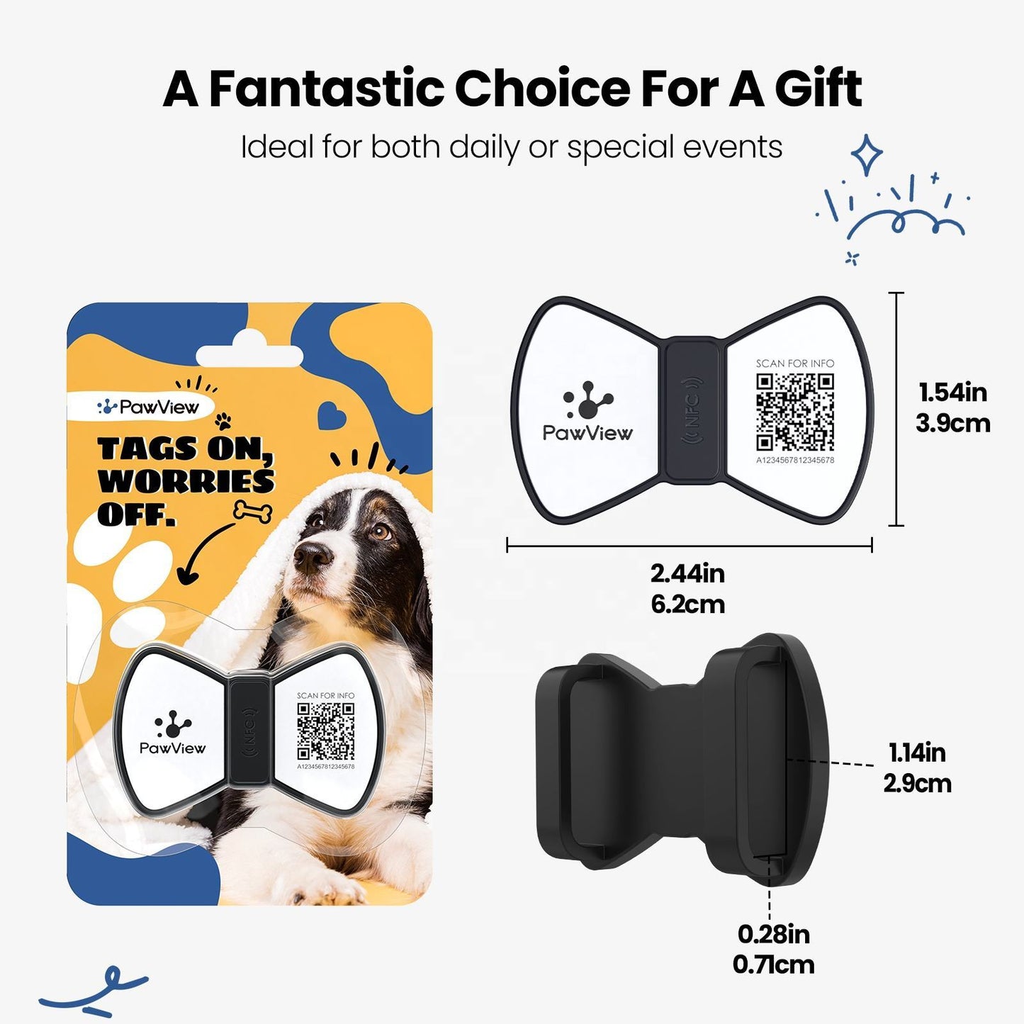 NFC Smart QR Code Pet Label Personalization