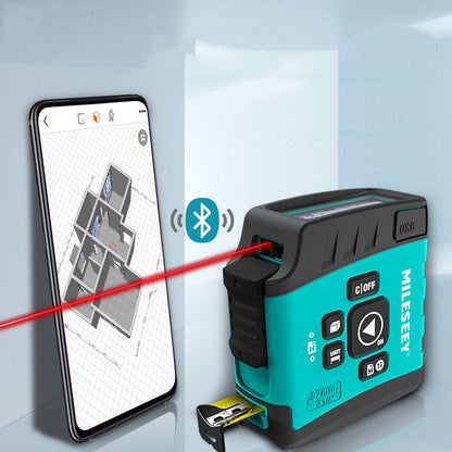 "KarmaSelo Smart Laser Tape Measure: 3-in-1 Rangefinder with Infrared Tech for Precision Measurements, Digital Display & Portable Design - Ideal for DIY Projects & Home Decor"