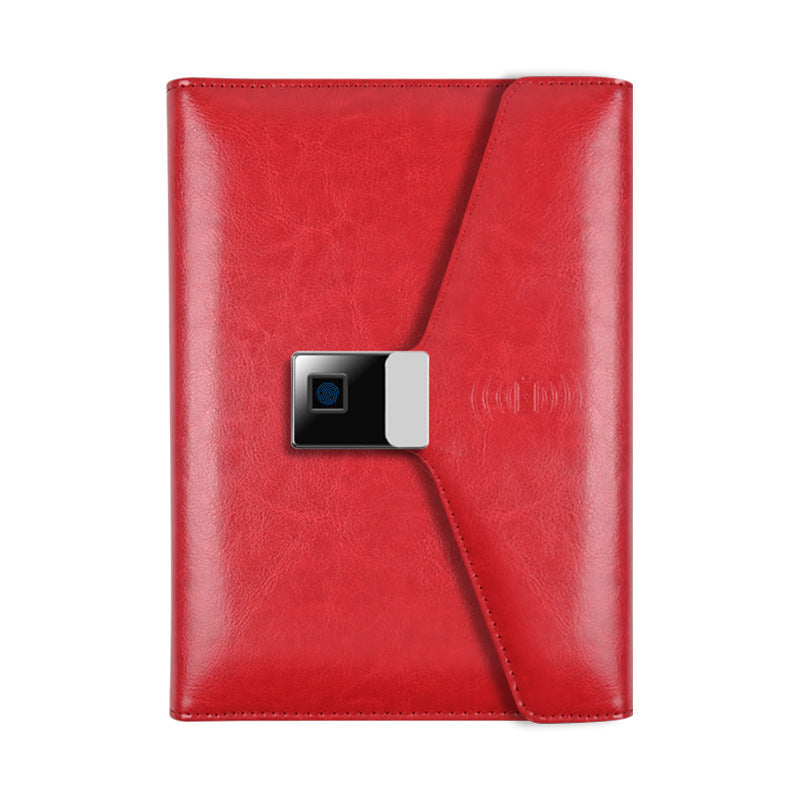 Business Office Notebook Fingerprint Lock Notepad