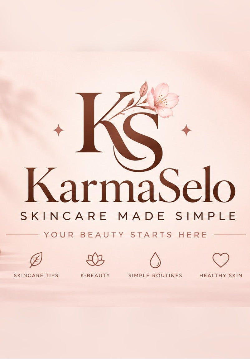 KarmaSelo cherry blossom skincare banner
